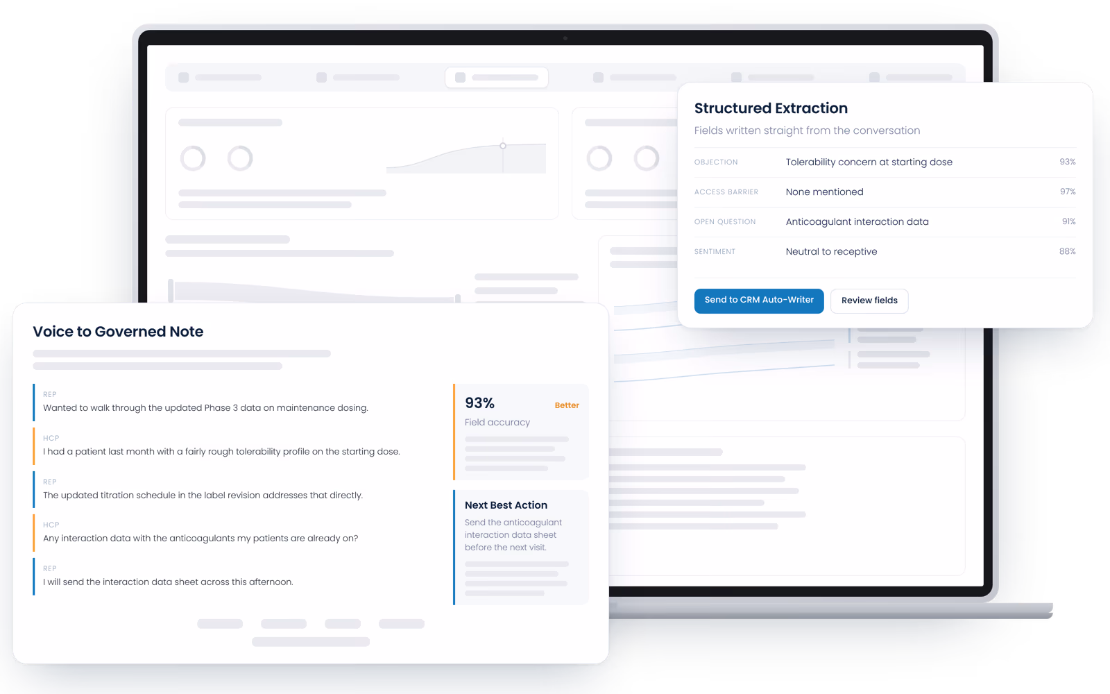 From the conversation to the CRM record